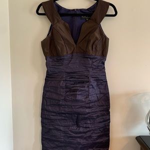 Nicole Miller Collection, size 6. Brown and purple